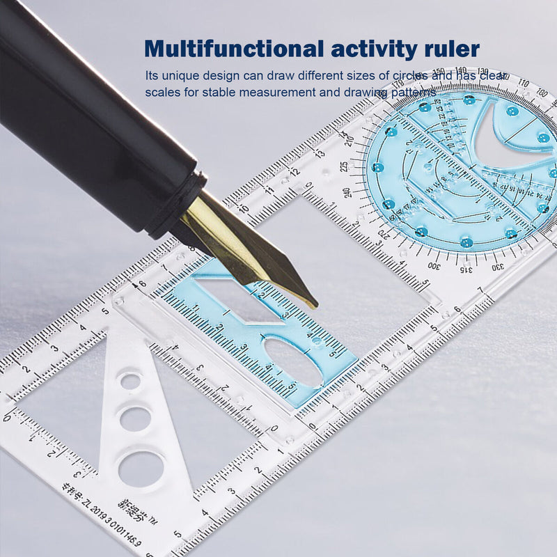 Multifunctional Geometric Ruler Mathematics Drawing Ruler - Junior High Schoo