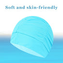 SPA Swimming Caps for Adults Women Men Soft Sports Pool Hat (Lake Blue)