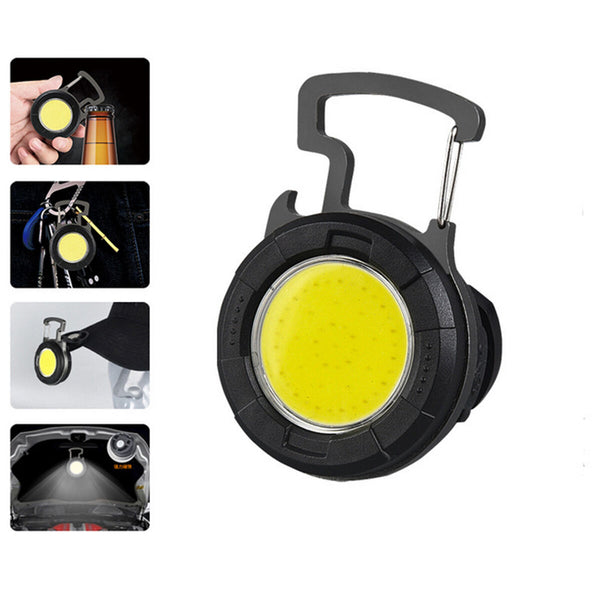 Type-C Rechargeable Work Light Strong Magnetic COB Cap Clip Light for Camping
