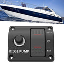 Off 12V/24V Manual Auto Bilge Pump Switchs Rocker Marine Boats Panel