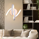 Spiral LED Wall Light Bedside Aisle Bedroom Decorative Lamp (Warm Light) Newly