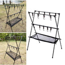 #A Clothes Storage Hanger Stand Lightweight Camping Tripod Rack for Outdoor Stor