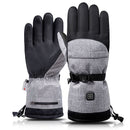 2pcs 3-Gear Adjustable Winter Smart Ski Electric Heated Gloves Hand Warmer Glove