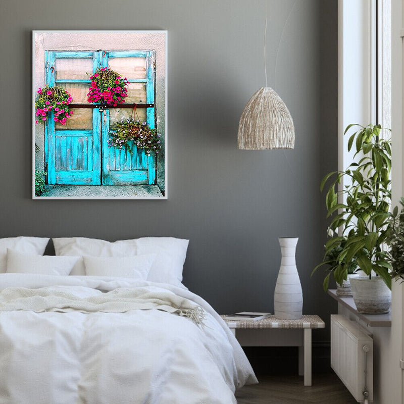 Oil Paint By Numbers Picture DIY Drawing Garden House Acrylic Paint Decor Art