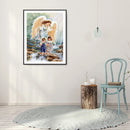 5D Diamond Painting Kit DIY Angel and Girl Full Round Drill Mosaic Picture