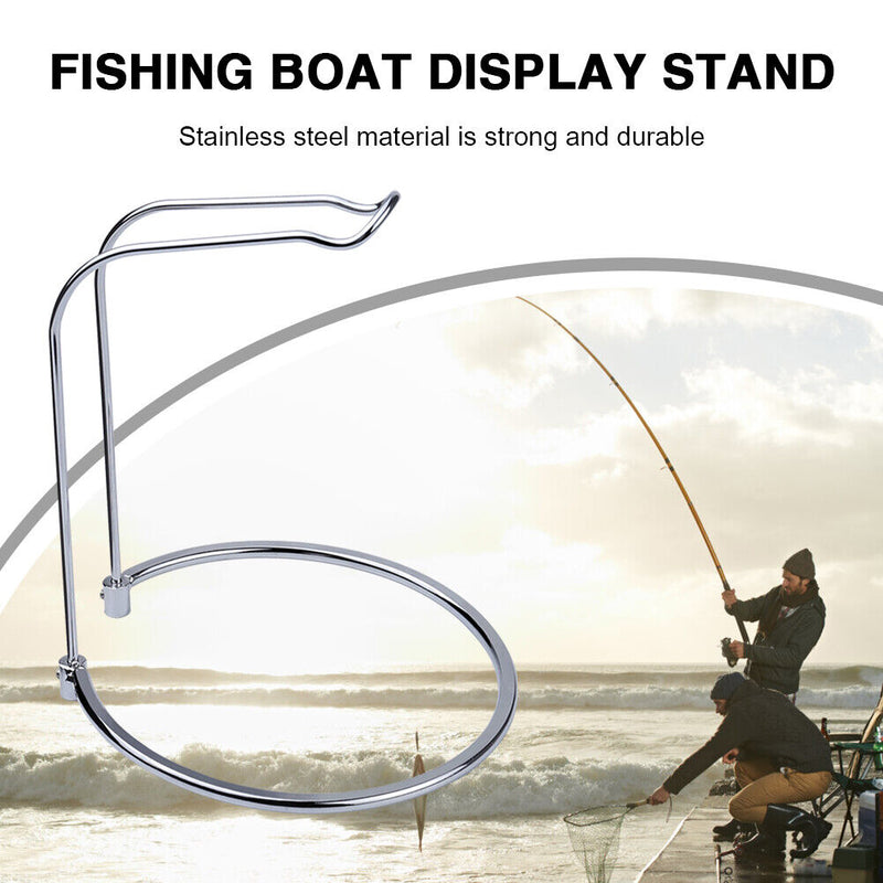 Removable Fishing Wheel Rack Stainless Steel Spinning Reel Display Bracket Newly