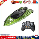 2.4GHz RC Boat High Speed LED Lights Waterproof Electric Ship Toys (Green) Newly
