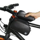 1.5L Touch Screen Bike Front Frame Top Tube Phone Sunshade Double Side Bag