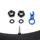 Road Bike Valve Nut Aluminum Alloy Cycling Protection Accessories (Red) Newly