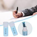 Wet the nib to prevent the ink from sticking, blocking the pen`
