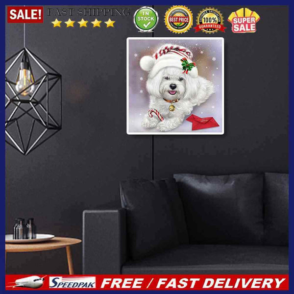 5D DIY Diamond Painting Kits Full Square Drill Christmas Havanese Mosaic Picture
