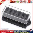 YJ-FB017 6 Ways Auto Circuit Blade Fuse Box Car Yacht RV Block Holder Case Newly