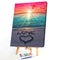 Oil Painting By Number Kit Seaside Scenery Canvas Modern DIY Hand Paint Drawing