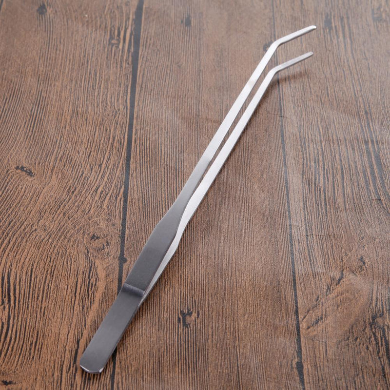 Universal 27CM Aquarium Plant Shrimp Reef Tank Straight Tweezer  Crooked Newly