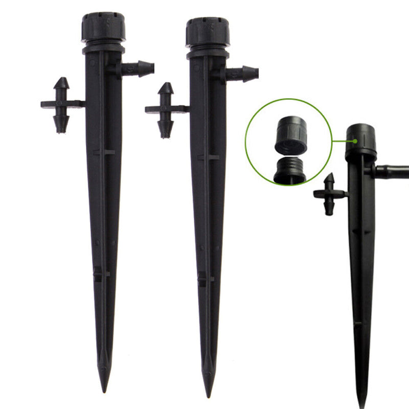 50x Adjustable Water Flow Irrigation Drippers Sprinkler Emitter Drip System