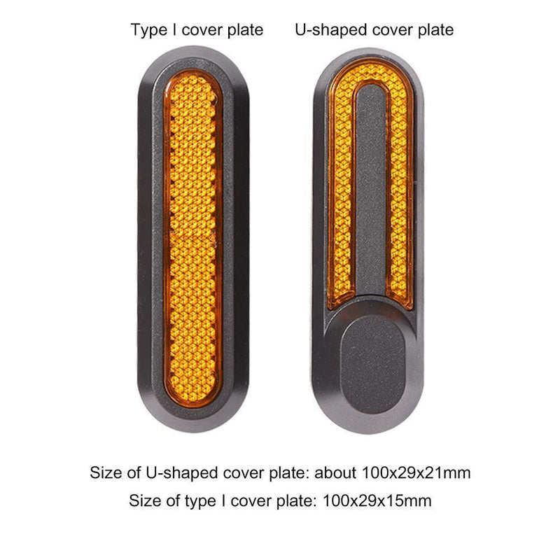 12pcs Wheels Hub Cap Protective Shells Reflective Stickers forM365 (Yellow)