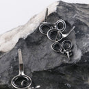 Steel Oval Tip Repair Kit Eye Ceramic Ring Single Leg Fishing Rod Guide