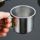 Metal Drinking Tumbler Pint Portable Cup Coffee Mug Stainless Steel Camping