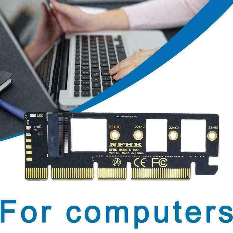 NVMe M.2 NGFF SSD to PCI-E PCI Express 3.0 x4 x8 x16 Adapter For Windows 10 H2U0
