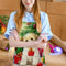 #A Christmas Dog Print Apron Linen Waterproof Cooking Bibs Sleeveless Kitchen