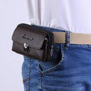 Fashion PU Leather Purse Men Litchi Pattern Small Clutch Card Wallet Belt Bag