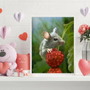 Raspberry-picking Mice Frameless Oil Paint By Numbers Hand Painted Art Picture