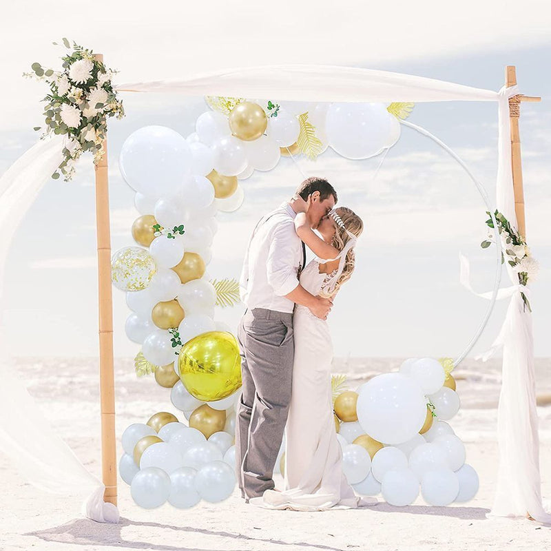Wreath Frame Holder 59/70.8inch Round Balloon Arch With Stand Ring Balloon