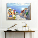 Full Embroidery Stamped Santorini 11CT Needlework DIY Cross Stitch Kits Decor