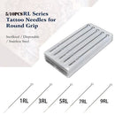 Standard Length Sterile Needles 1/3/5/7/9/11 RL Stainless Steel Tattoo Needles