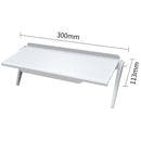 Adjustable Computer Monitor Stand TV Screen Top Storage Shelf (White L) Newly