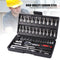 46pcs Socket Wrench Set Ratchet Spanner Multi-functional Car Repair Tool
