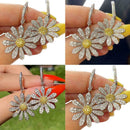 Sunflower Earrings Drop Dangle Ear Stud Flower Daisy Women Jewelry Gift E0E7
