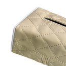 Universal Car Tissue Box Case Leather Auto Toilet Paper Holder Case (Beige)