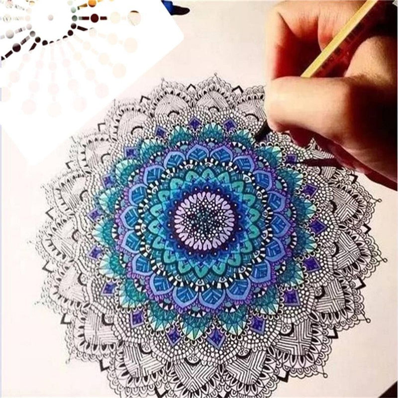 Decorative Painting template Mandala Auxiliary Layering Stencils Scrapbooking
