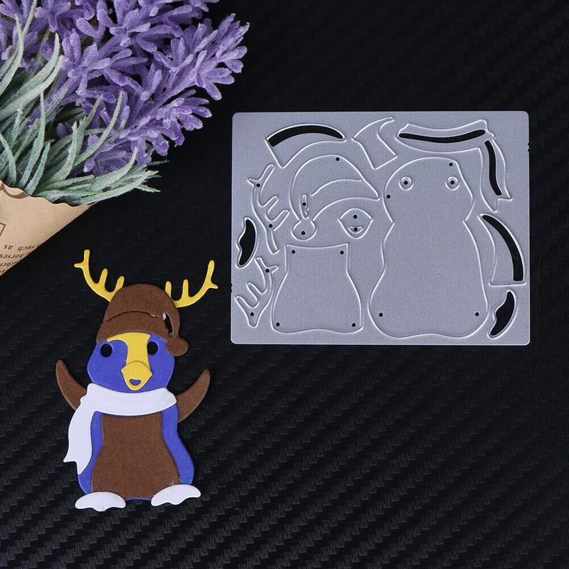 Christmas Penguin Boy Joint DIY Scrapbook Embossing Craft Cutting Die-171045