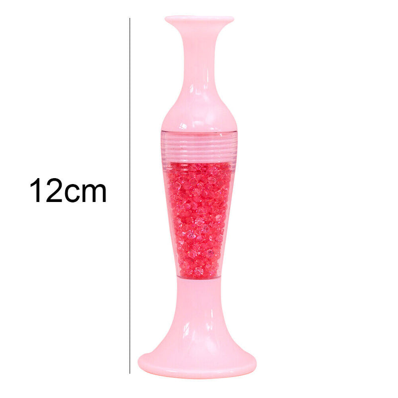Flower Pot 5D Diamond Painting Point Drill Pen DIY Crafts (w/ Drill Pink) Newly