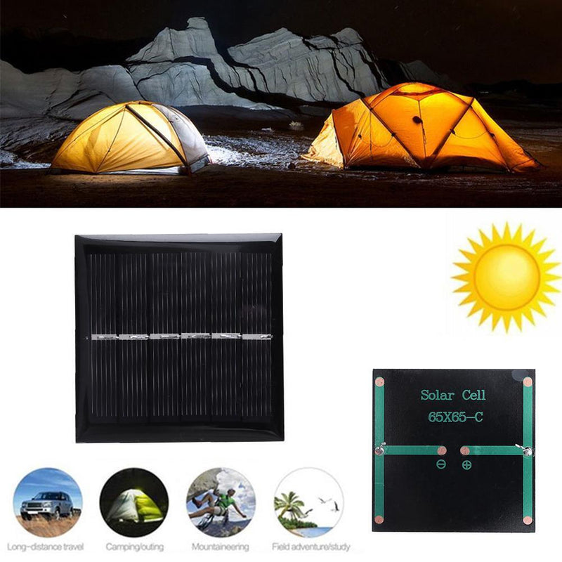 3V 0.6W Solar Panel Epoxy Polycrystalline Silicon DIY Battery Power Charge Newly