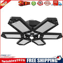 Six-leaf LED Garage Light Deformation Folding Lamp with Adjustable Panel