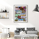 License Plate Oil Paint By Numbers Wall Art Posters Picture Craft Decorations