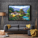 5D Diamond Painting DIY House by the river Full Round Drill Rhinestone