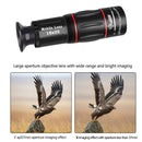 Telephoto HD Monocular Telescope - Waterproof Mobile Phone Camera Telescope
