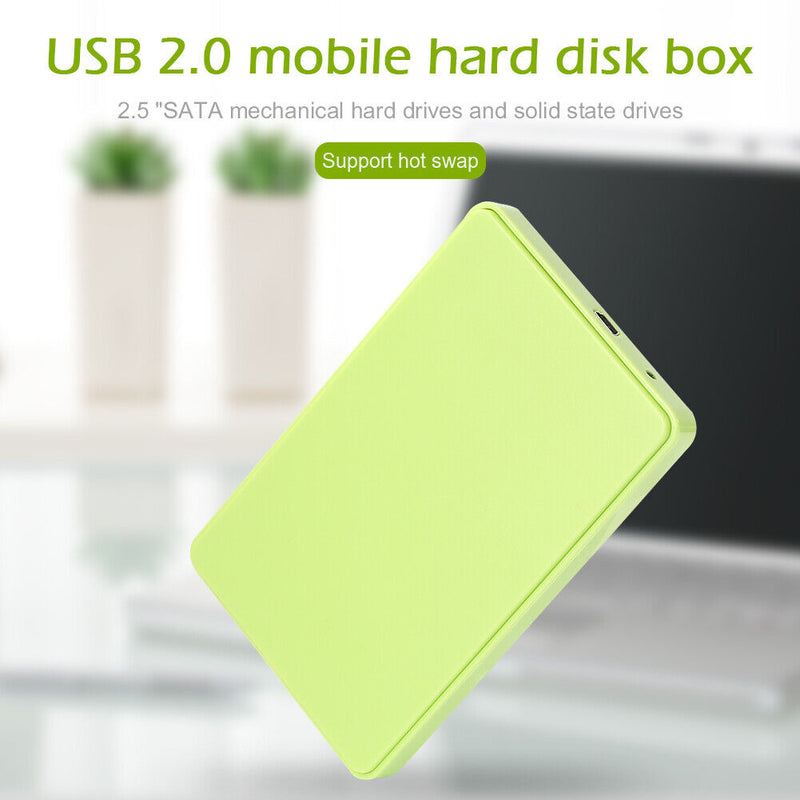 2.5 inch USB 2.0 SATA HDD Hard Disk Drive External Case Portable SSD Box for PC