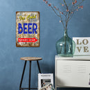 Beer Sheet Metal Drawing Metal Painting Tin Wall Home Poster Sign for Bedroom