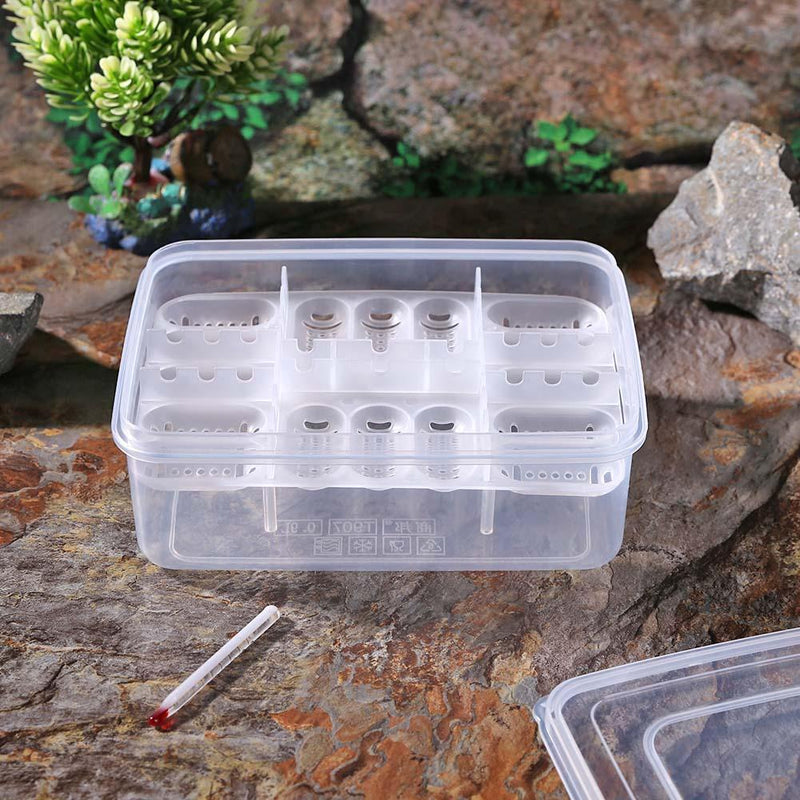 16 Grids Plastic Reptiles Egg Incubator Tray Eggs Hatcher Case for Lizard S
