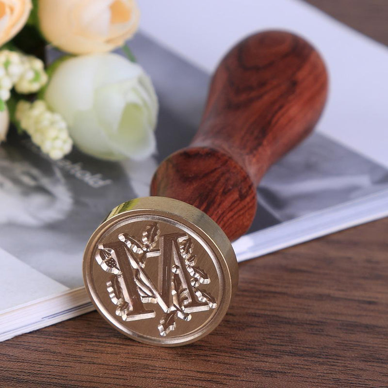 Ancient English Alphabet Letter Metal Seal Wax Stamps Sticks Candles Set (M