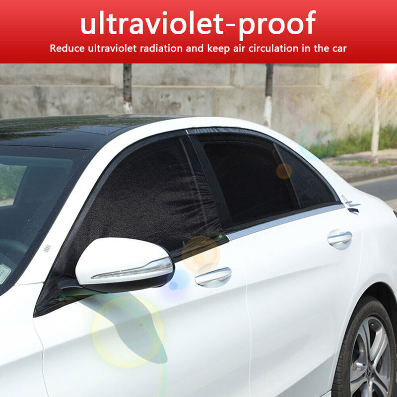 Car Front Rear Side Window Sun Shades Set Anti Mosquito Sunshade Universal Newly