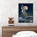 Oil Paint By Numbers Sea Sailing Frameless Picture Craft Living Room Decoration
