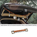 5-ring Camping Hanging Rope Tent Cup Lamp Hanger Clothes Line Strap (Khaki)