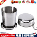 Stainless Steel Foldable Cup Outdoor Camping Travel Portable Teacup (250ml)