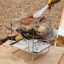 Portable Camping BBQ Net Stainless Steel Barbecue Grill Net (Single Net) Newly